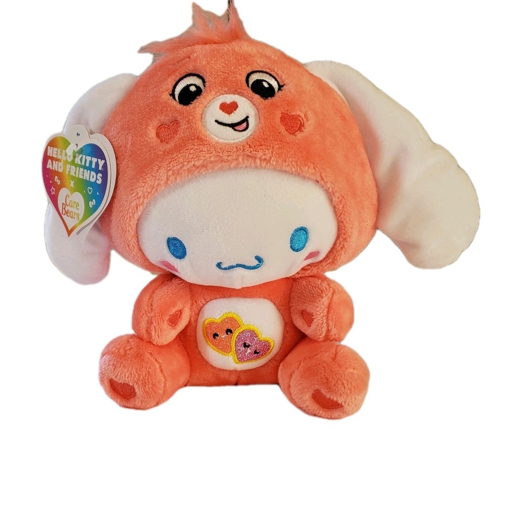 Sanrio‎ Hello Kitty Care Bears Cinnamoroll as Love-a-Lot Bear 8" Plush